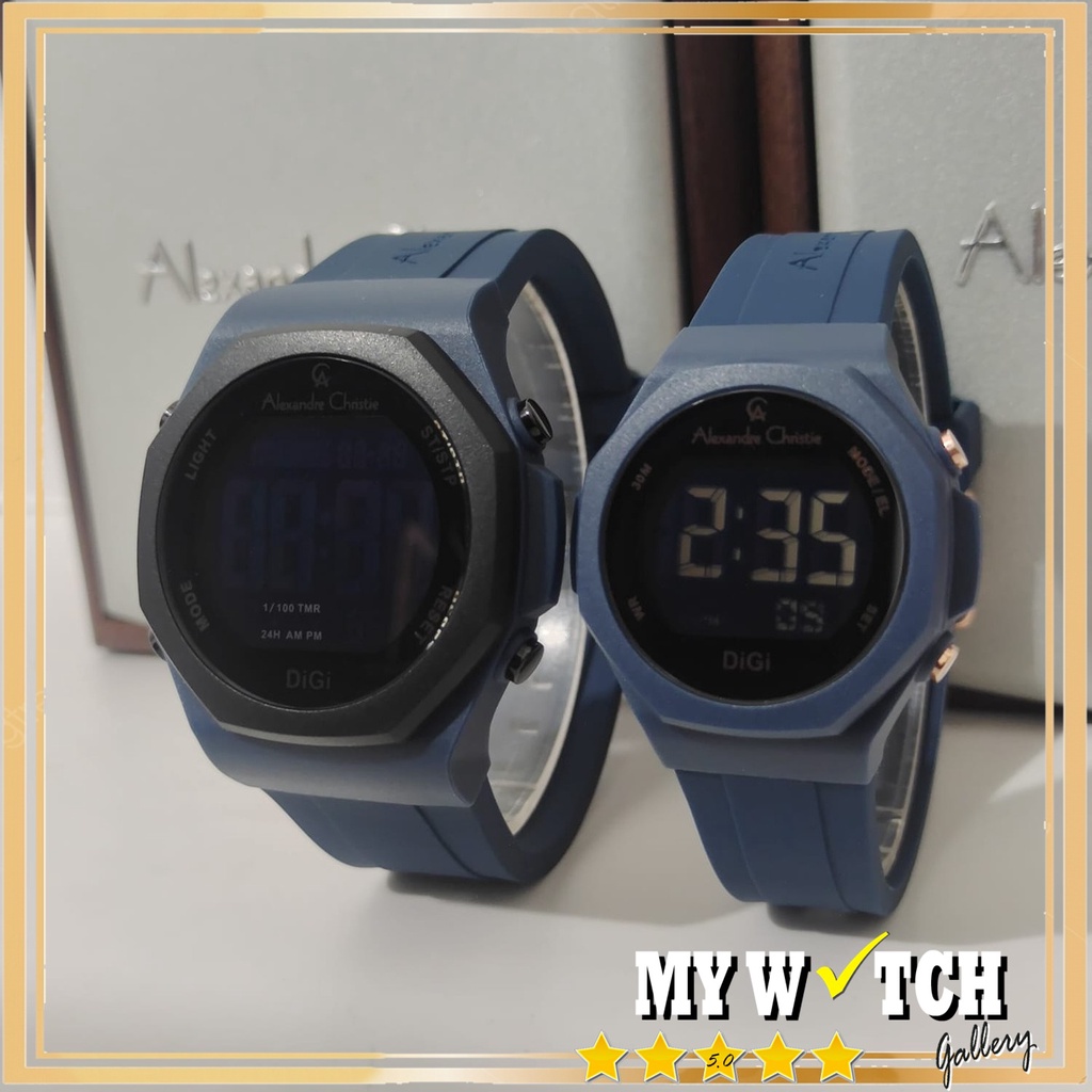 Jam Tangan Alexandre Christie / Alexander Couple AC DIGITAL 9359 Original