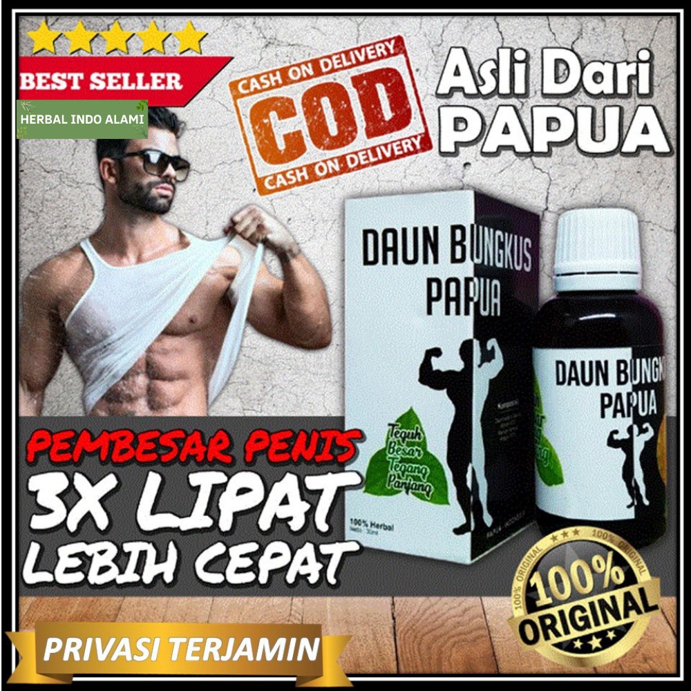 Minyak Daun Bungkus Papua Original 100% Herbal - Pembesar Mr P Alami - Pembesar Alat Vital Pria Ampu
