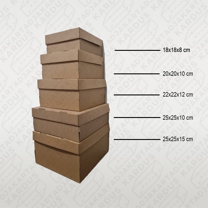 KARDUS CAKE BOX / KOTAK KUE Uk. 20x20x10 CM-3