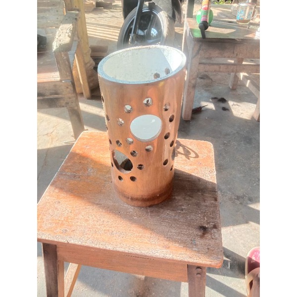 lampu hias lampu tidur bambu