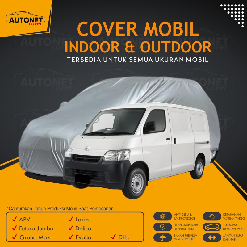 Sarung Mobil Daihatsu Grand Maxx Autonet Body Cover Selimut Penutup Anti Air Luxio Delica Evalia