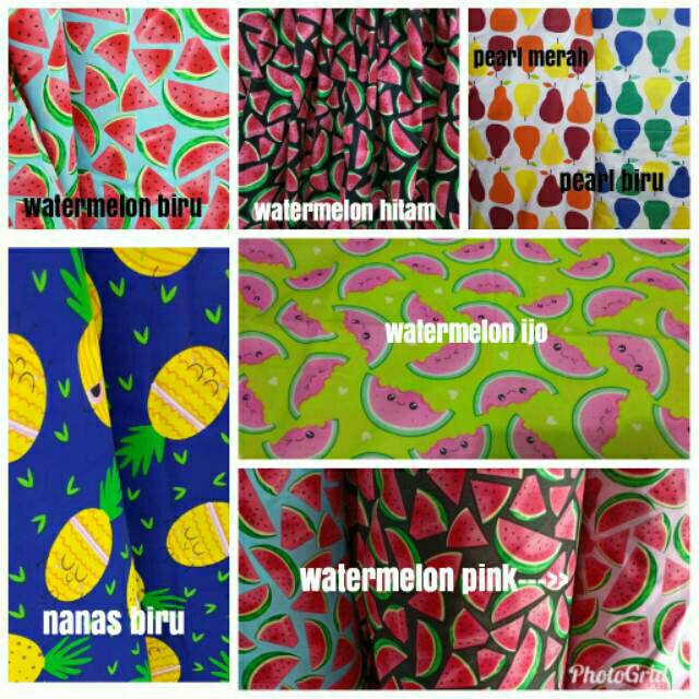 Gorden bawah kompor/Gorden kolong dapur/Gorden meja dapur katun panca Watermelon Hitam