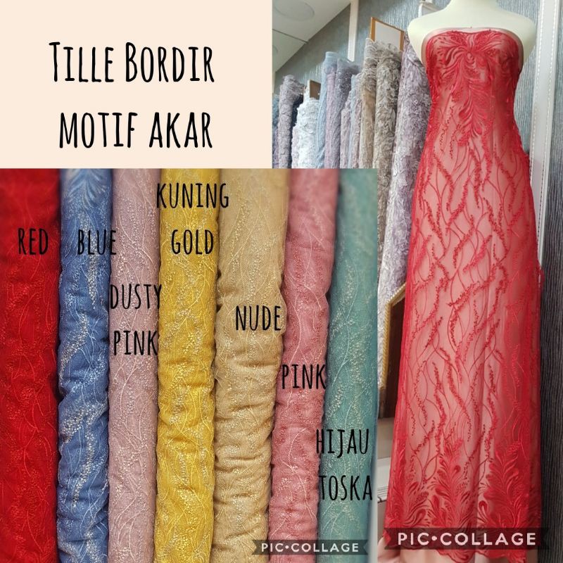 Tille Bordir import harga per 0,5m