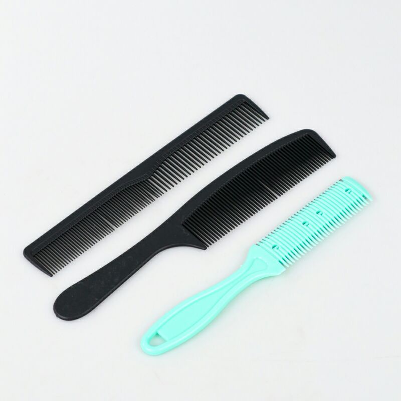 Gunting Rambut Profesional Barbershop 6 Inch 2 Pcs With Razor Comb + Hair Knif 440c