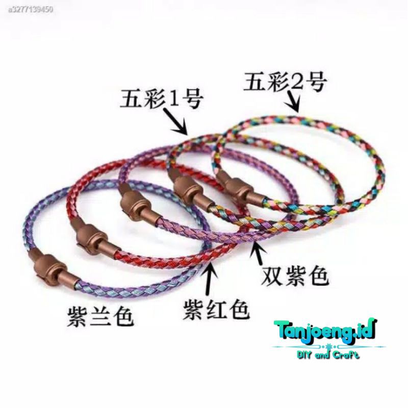 Gelang Tali Kawat Anti Air Waterproof Untuk Liontin Emas