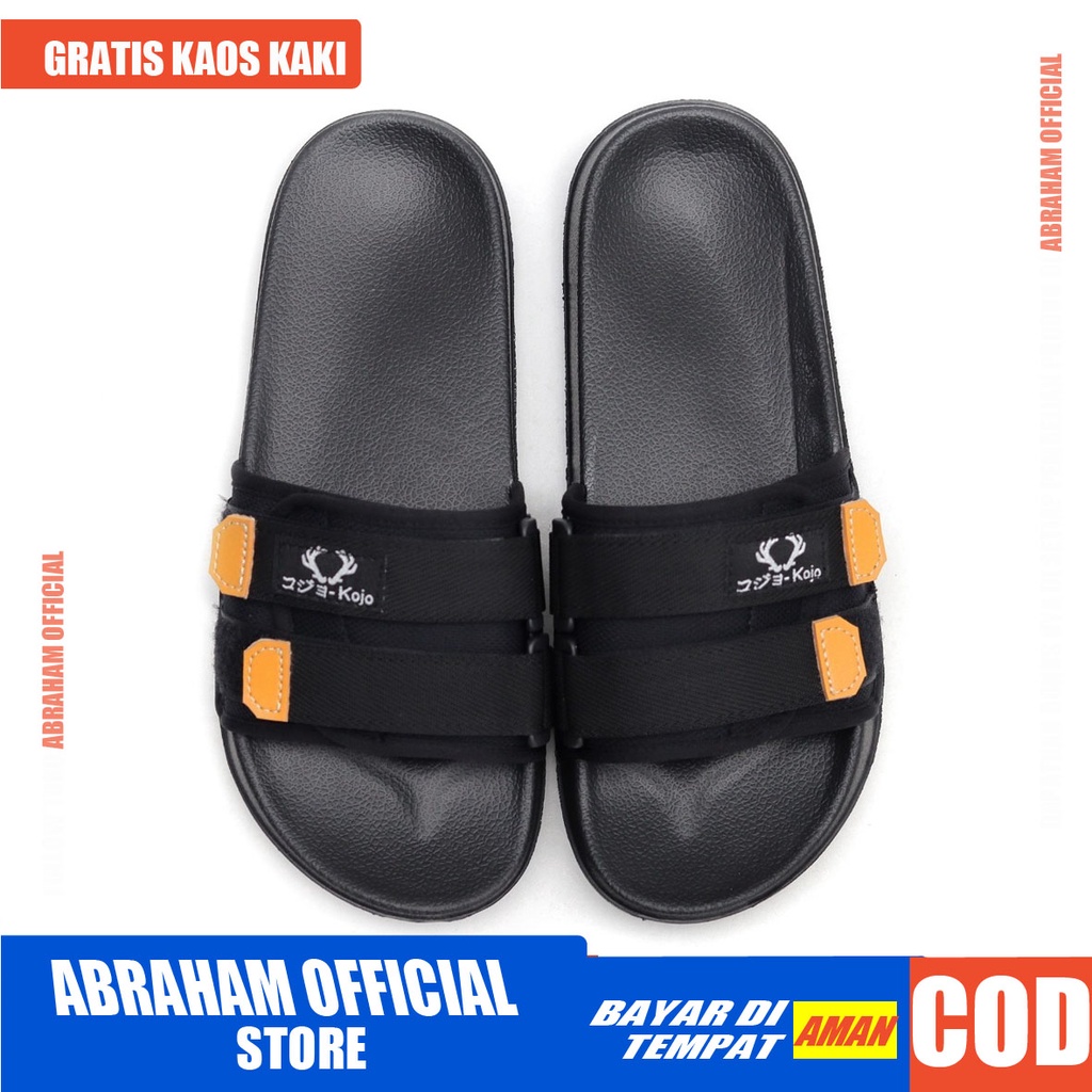 Sandal Slide Pria Kasual Flip Flop Cowok Keren Original Distro Korean Style