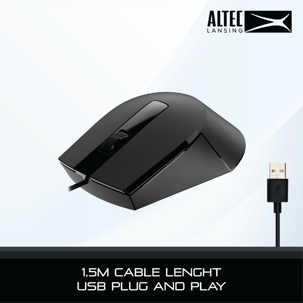 Altec Lansing Mouse Wired ALBM7104 Compertable Feel