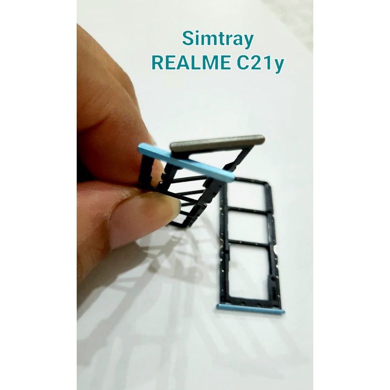 Slot Tempat Dudukan masukan Kartu Simcard Sim card Lock Simtray Sim Tray REALME C21y