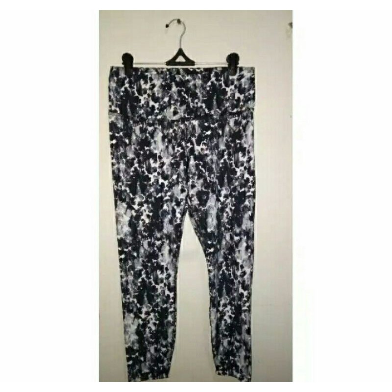 celana senam gottex legging marble black white