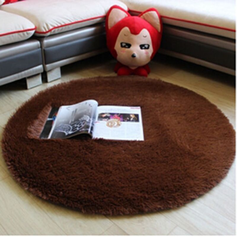 Karpet Bulu Model Bulat diameter 80cm