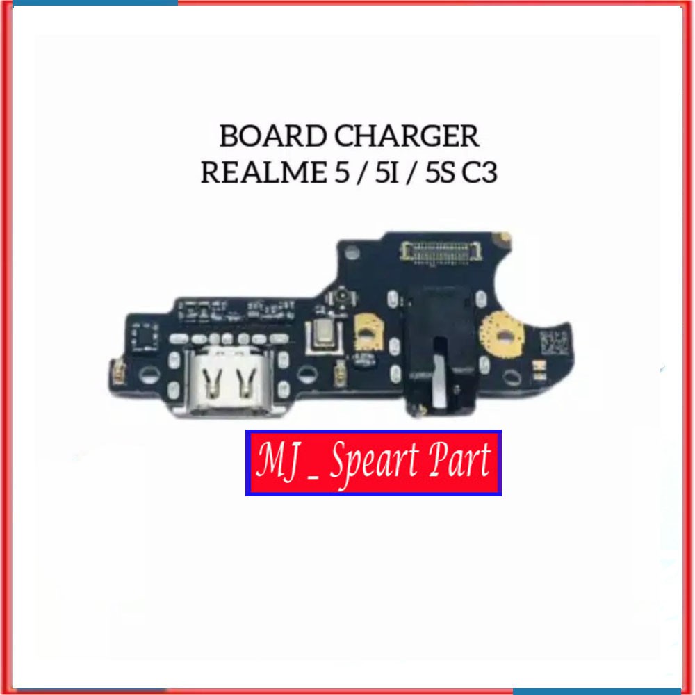 FLEXIBLE KONEKTOR CHARGER REALME 5 5I 5S C3 ORIGINAL PLUG IN MIC -FLEX