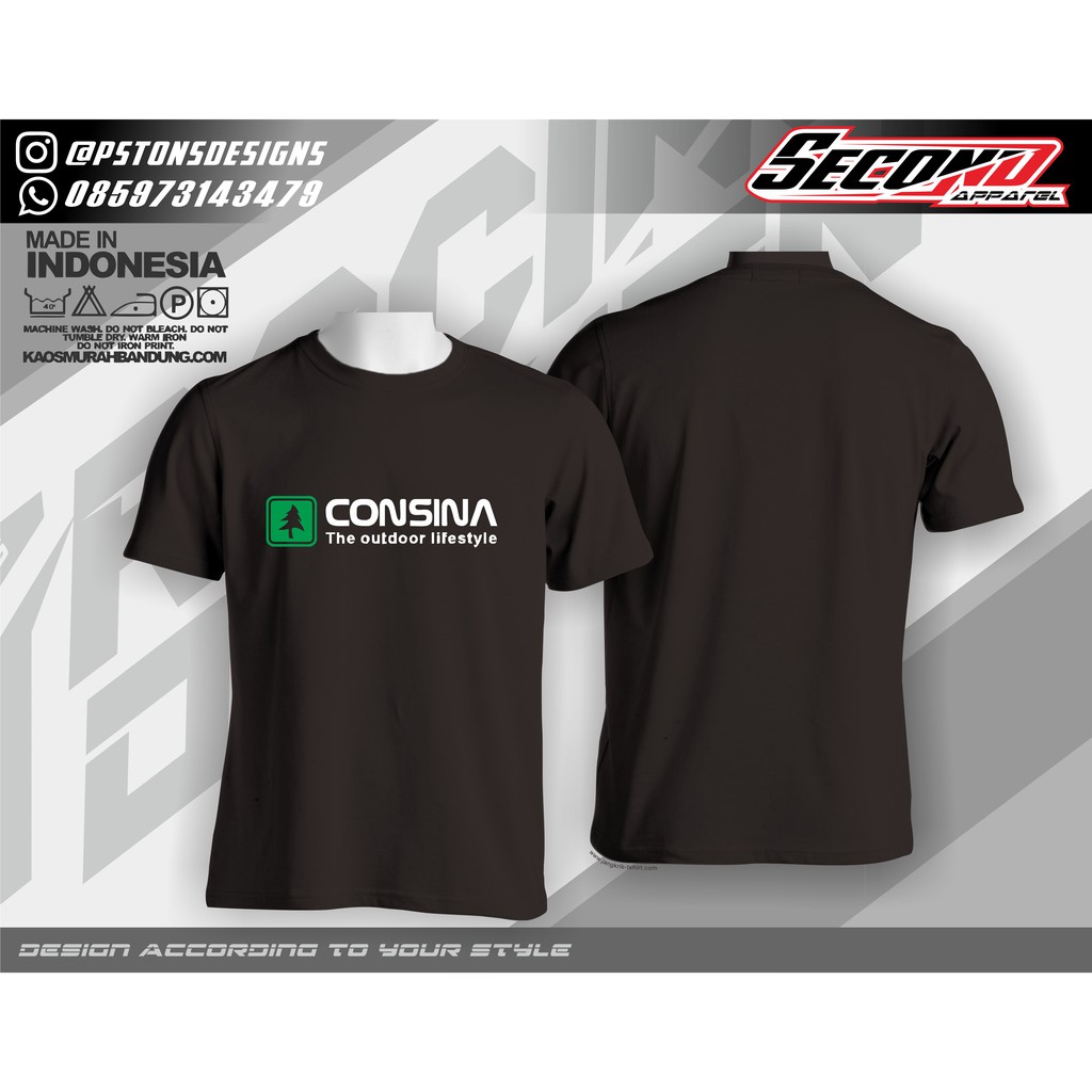 Kaos/Baju Outdoor Consina logo / Kaos Pendaki