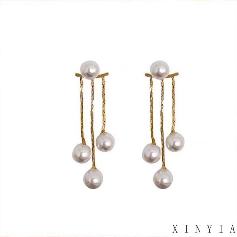 【COD】 Anting Tusuk Silver S925 Gantung Belakang Wanita Hias Mutiara