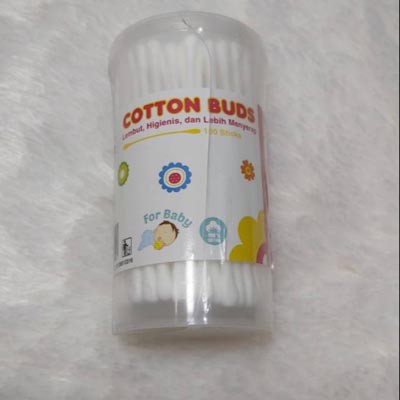 TS Cotton Bud Bayi | Korek Kuping Kapas Kotak 100Pcs