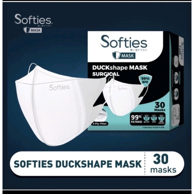 Softies Duckshape Mask Surgical isi 30 masker