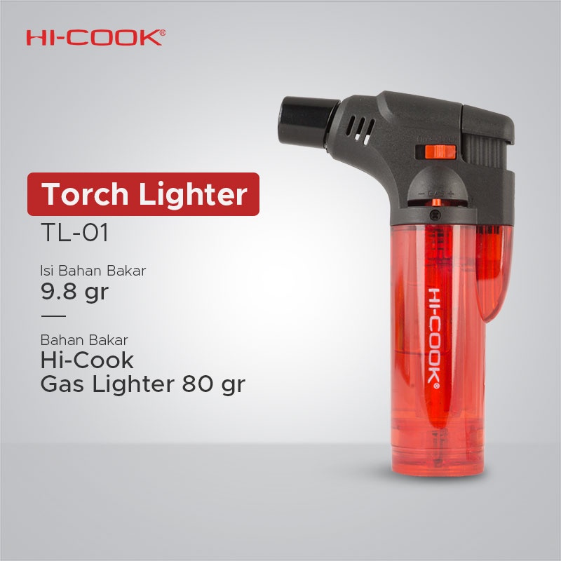 HICOOK Blow Torch Lighter / Pemantik Obor Gas Torch Cooking Mentai