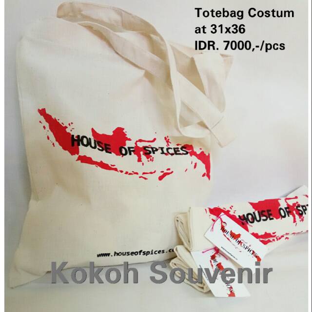 Tas blacu, Tas kanvas, Totebag Custom, Tas souvenir murahhh