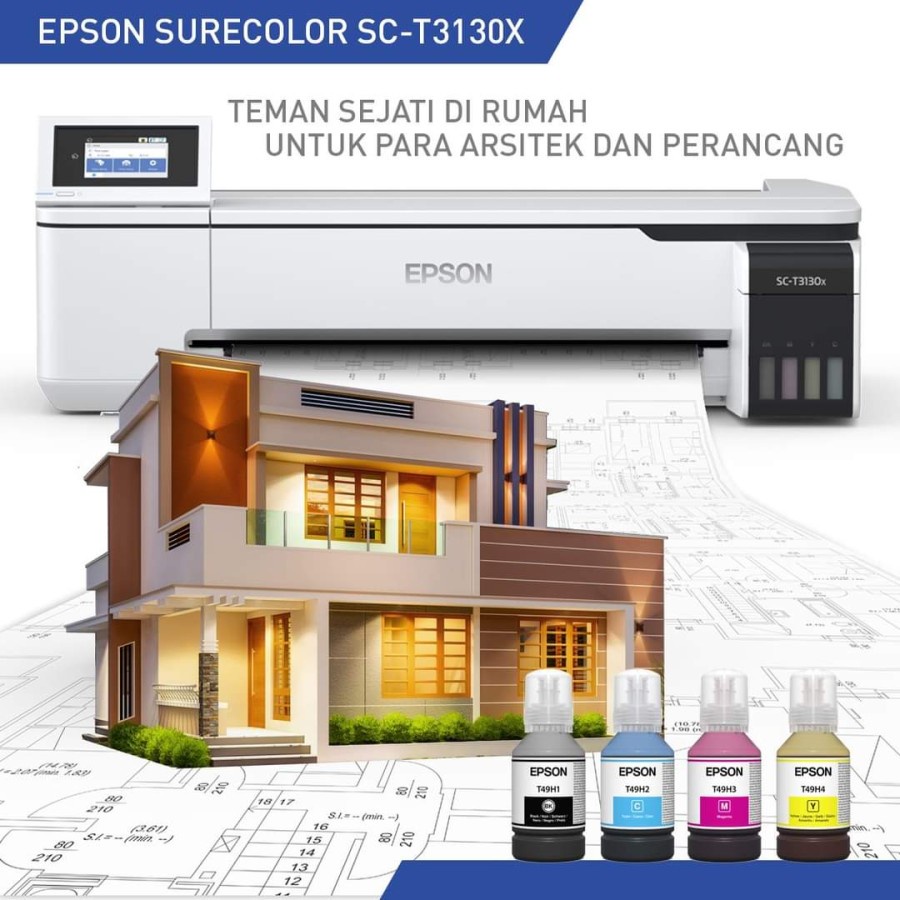 Epson SureColor SC-T3130X Technical Printer Ink Tank 4 Color