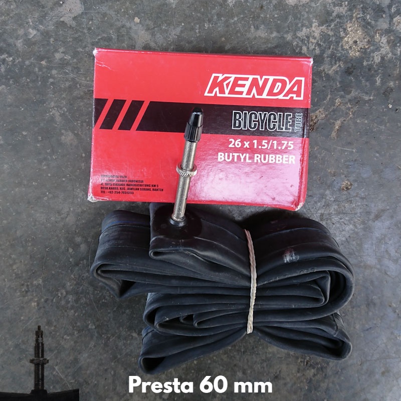 Ban Dalam Kenda 26 x 1.50/1.75 FV60 Sepeda MTB Federal