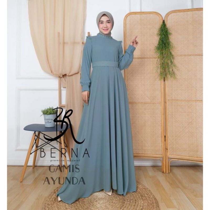 Gamis Berna Ayunda/Gamis Guzel cerruty terlaris/original