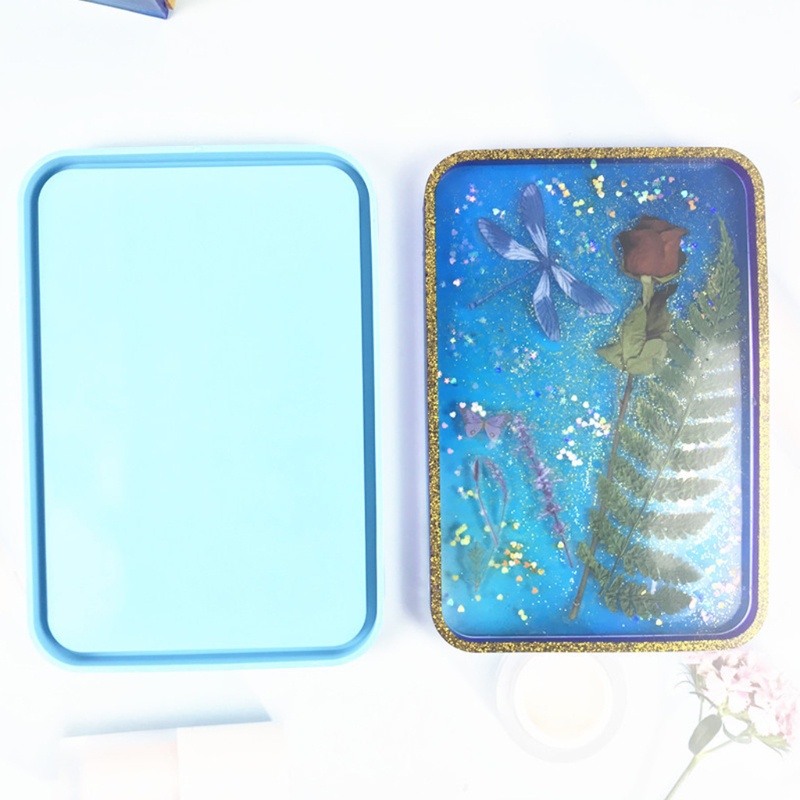 SIY  Epoxy Resin Mold Eyelash Storage Box Silicone Mould DIY Crafts Jewelry Container Making Tool