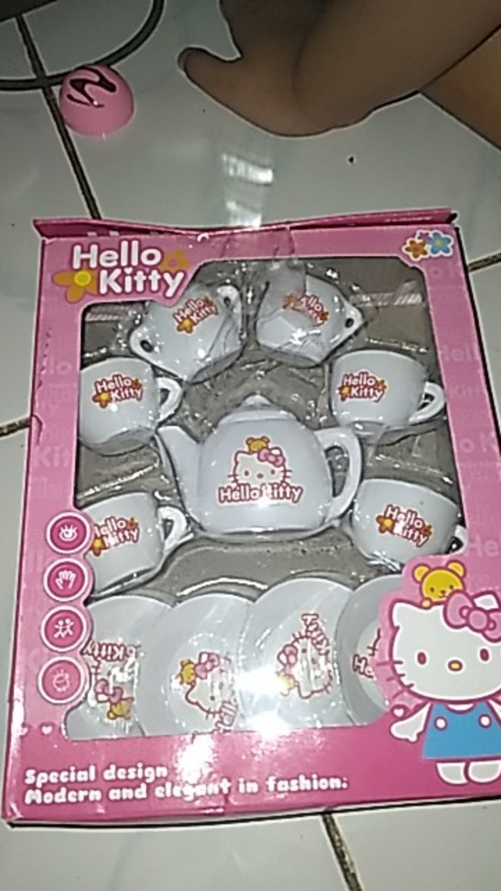 Mainan Anak Set Cangkir Teko Wh090 Karakter Mini