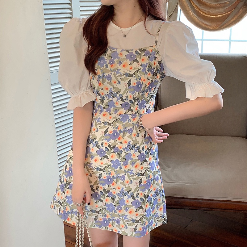 Coneflower Dress Korean Style Summer