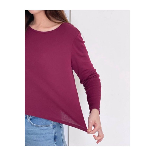 Mudd black&amp;maroon longsleeve stretchy top