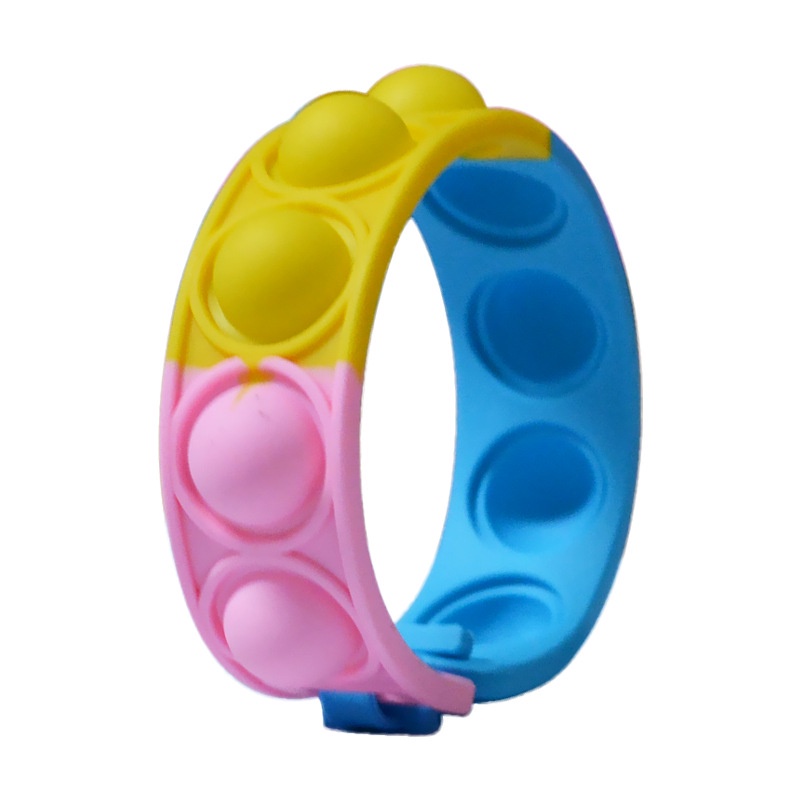 Unicorn Pop It Fidget Toys Push Popit Bubble Sensory Fidget Wristband Autism Squishy Stress Reliever Kids Toys-7