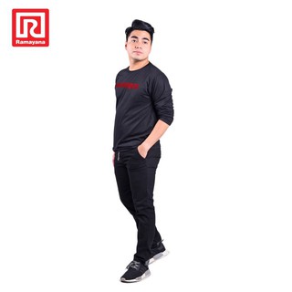  Ramayana  Diesel House Celana  Joger Pria  Twill Hitam 