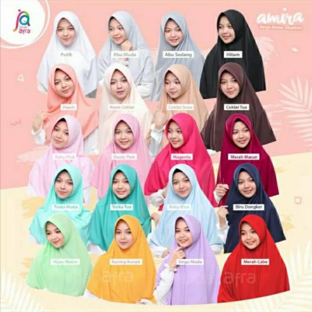 AFRA Amira //Jilbab Afra//Jilbab Antem