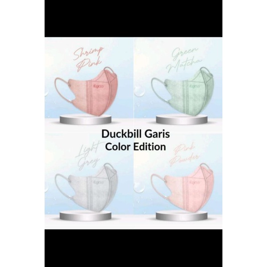 Masker Duckbill Premium 3ply ONCARE embos warna isi 10pcs