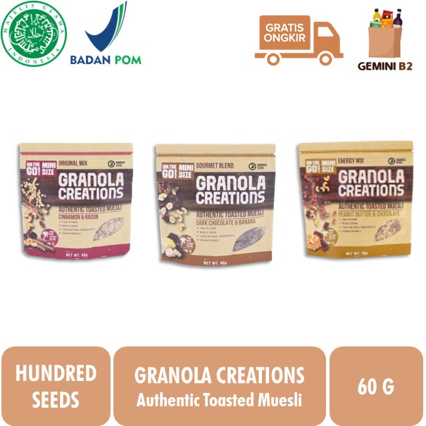 

Hundred Seeds Granola Creations / Healthy Granola 60gr