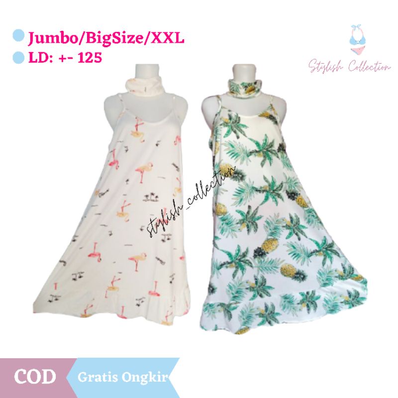 UNDR066 Daster Tank Top Import New Daster Wanita Sexy Daster Import Jumbo bigsize xxl