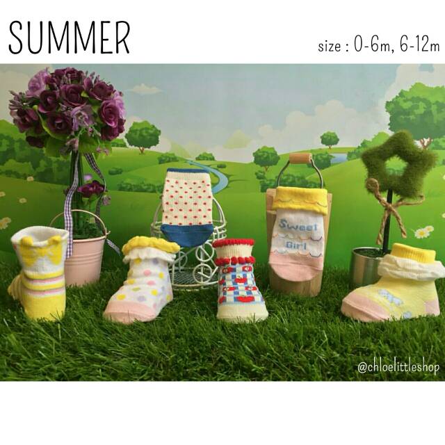 Happy Baby Socks size NB dan 6-12