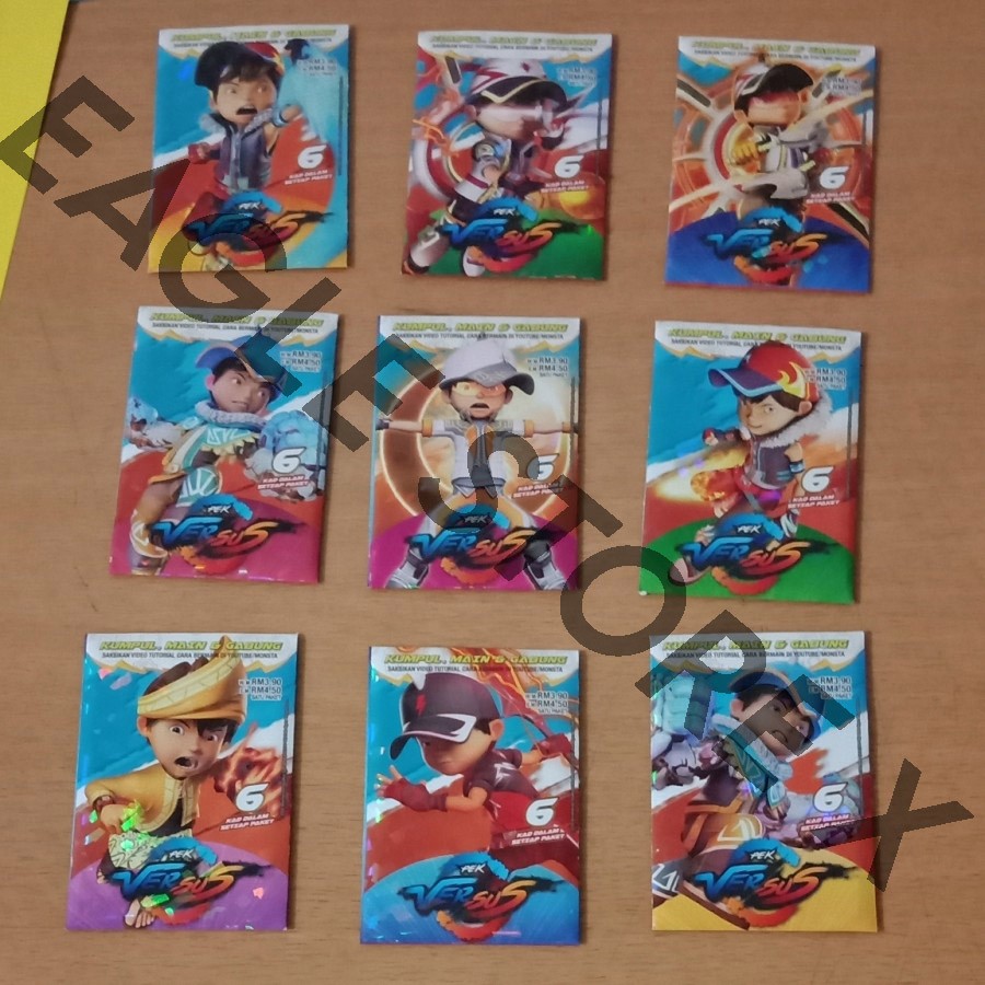 Boboiboy Galaxy Card Pek Versus