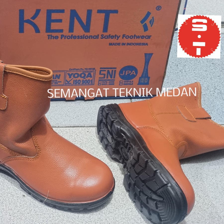 68460 KENT SEPATU SAFETY INDUSTRIAL SHOES BOOT BOOTS BROWN COKLAT KENT