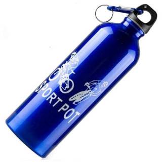 Botol Minum Olahraga Aluminium 750ml Dengan Karabiner H2GO