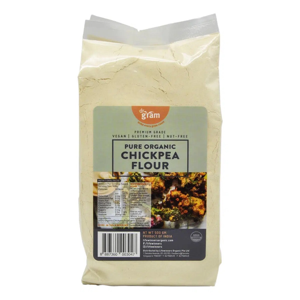

Dr Gram Organic Chickpea Flour - 500gr