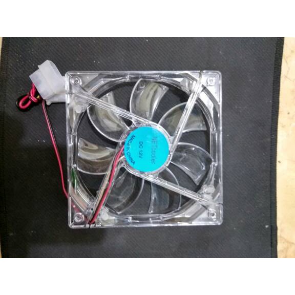 fan casing 12cm transparan+led