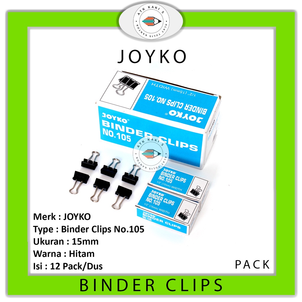 

JOYKO - Binder Clip No.105 - Pack