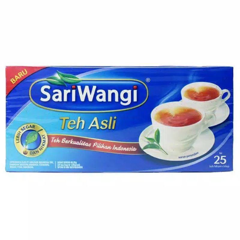 

Teh Sariwangi teh asli isi 25 dan kemasan saset