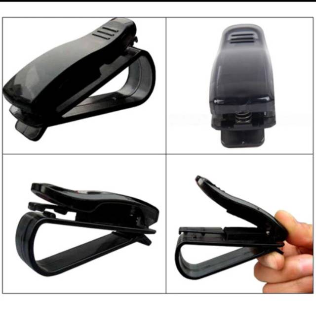 PENJEPIT CLIP SUN VISOR KACAMATA MOBIL KARTU ETOLL UNIVERSAL