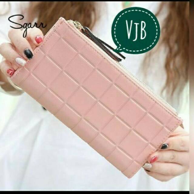 Dompet panjang fashion seri embos dompet lipat