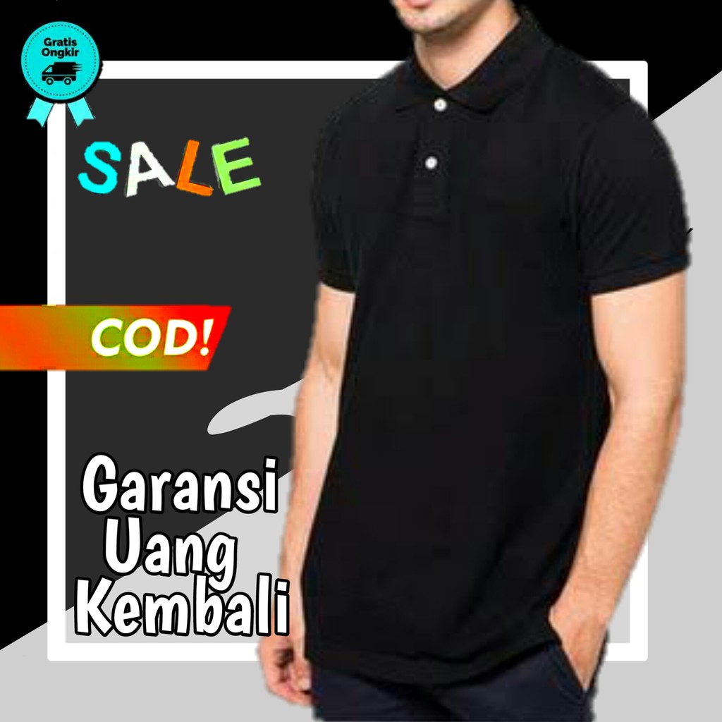 kaos polos panjang kaos kerah pria kaos pria lengan panjang baju pria lengan panjang KE102