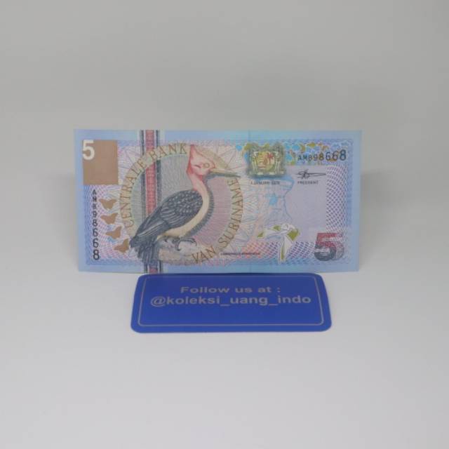 Uang Kuno 5 Gulden Suriname 2000