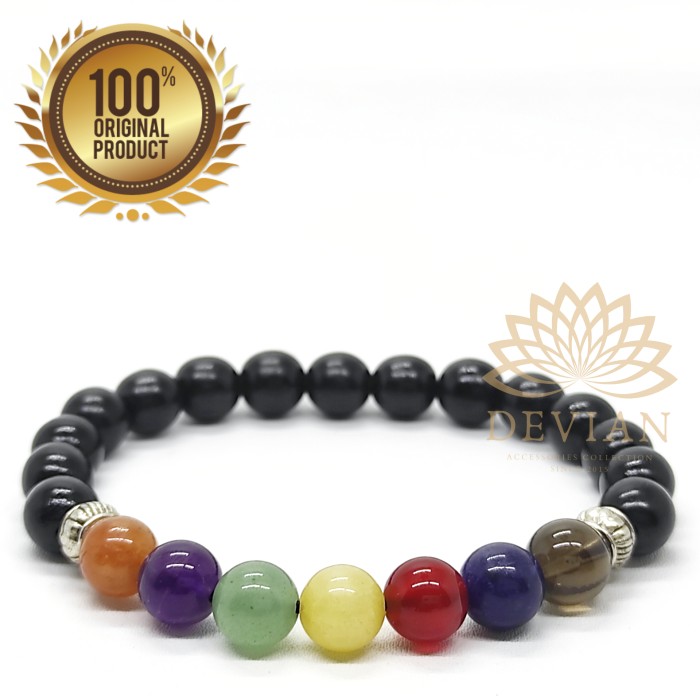 Gelang Kemuning Hitam Thailand 7 Cakra Asli dan Natural