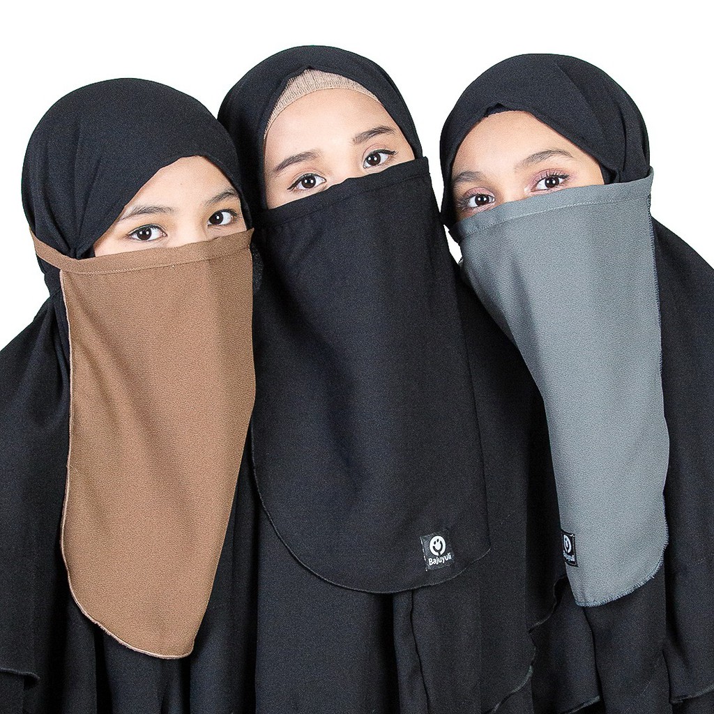 (COD) Pakaian muslim wanita Cadar Anak SD Tali Polos Syari