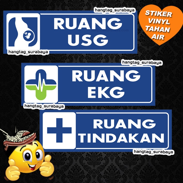 

Stiker Ruang Medis untuk Rumah Sakit - Klinik - Rumah sakit ibu dan anan - Rumah sakit Umum