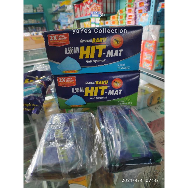 Hit Non Stop Elektrik Mat Alat + Refill Kabel lampu Indikator Tanpa Asap Bau Anti Nyamuk floral tea Elektrik Mat Pipih Keping pembasmi hama serangga